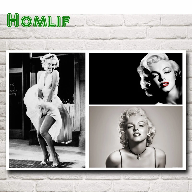 Sexy Lady Marilyn Monroe 5D Diy Diamond Painting cross stitch kits hobby diamond embroidery icon Needlework rhinestones Hot Sale | Дом и сад
