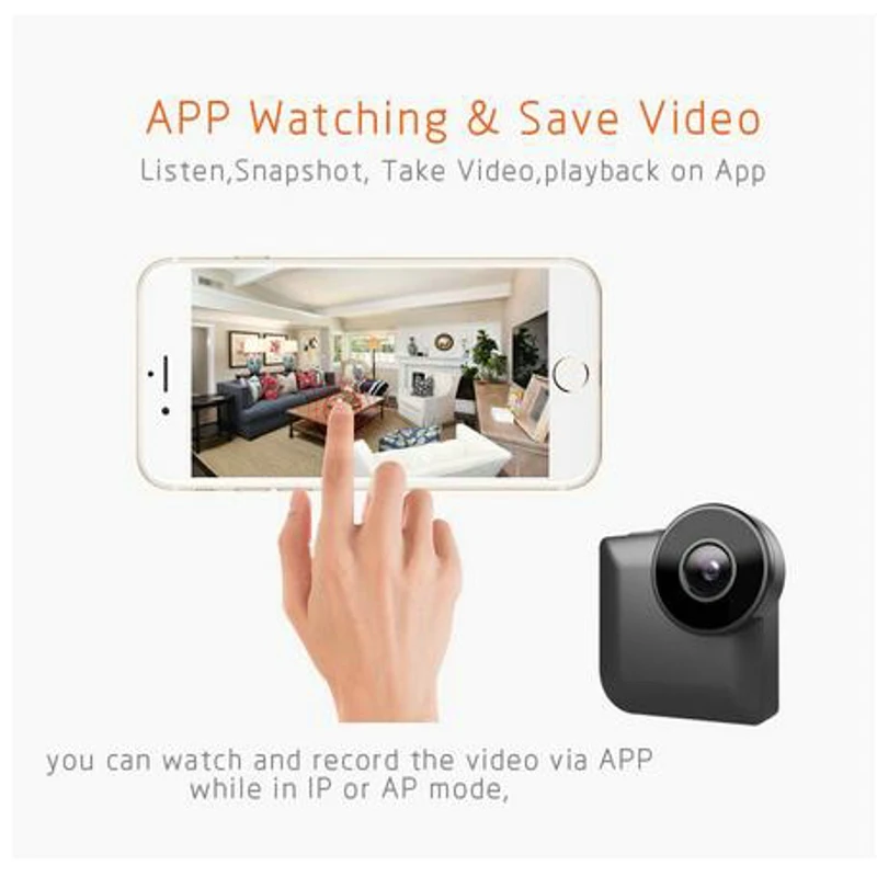 Wi-Fi IP мини Камера контроль с магнитной клипсой носимых 720P HD Micro C3 беспроводной espia
