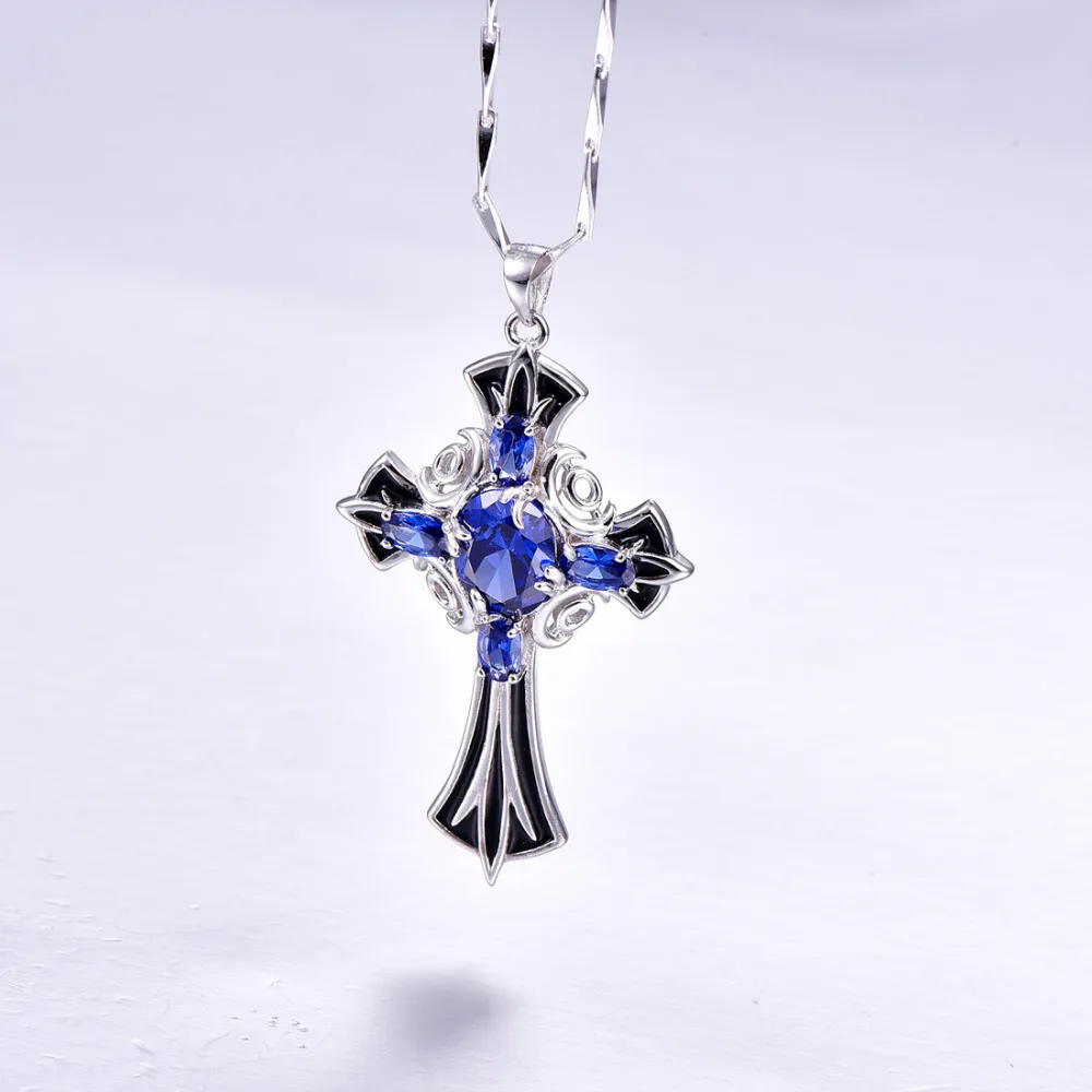Jrose 7.7ct 925 серебро рыцарь щит крест обувь для мужчин и женщин кулон подарочной коробке Роскошные ювелирные изделия оптом, не цепь