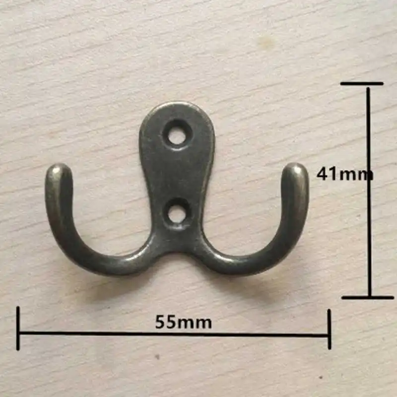 Винтажные крючки для вешалок в горшке из сплава настенных дверей ванной двойной