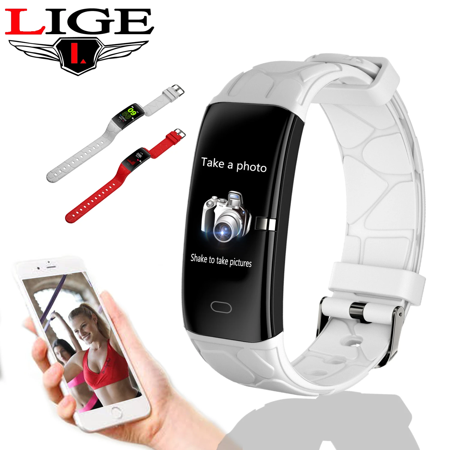 Умный Браслет монитор здоровья Пульс/кровяное давление/Водонепроницаемый