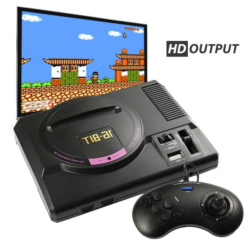 DataWolf HD игровая консоль высокого разрешения HDMI tv Out для SEGA MEGA Drive Simulator MD с