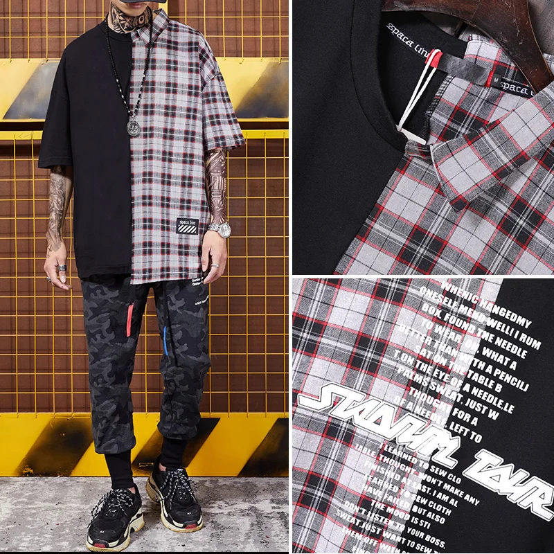 Хип Хоп Мужская мода оверсайз панк свободная большая футболка с надписью tide deck