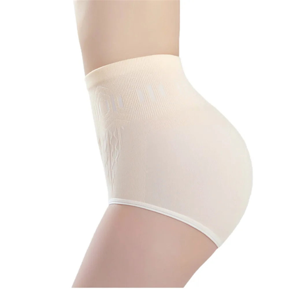 Женские Бесшовные трусики с завышенной талией Утягивающие трусики-панталоны для
