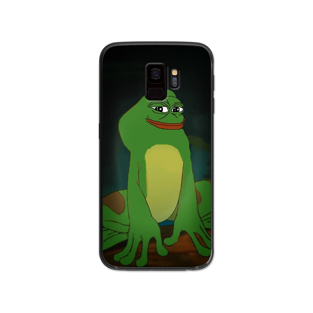 10 Мем-лягушка pepe для samsung Galaxy A5 A6 A7 A8 A9 плюс M10 M20 M30 мягкий силиконовый черный чехол для телефона - Цвет: 10