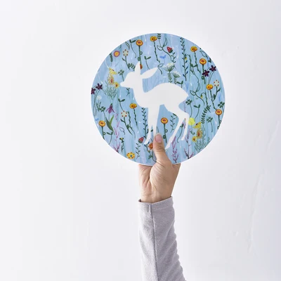 Костяного фарфора тарелка с мультяшками набор милый дом 8 дюймов дети завтраки