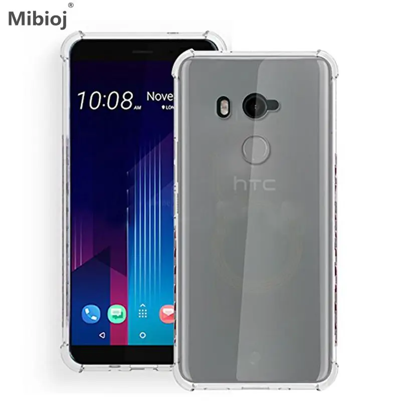 Гибкая ТПУ Силиконовая резина Прозрачный чехол для HTC U Ultra/Ocean
