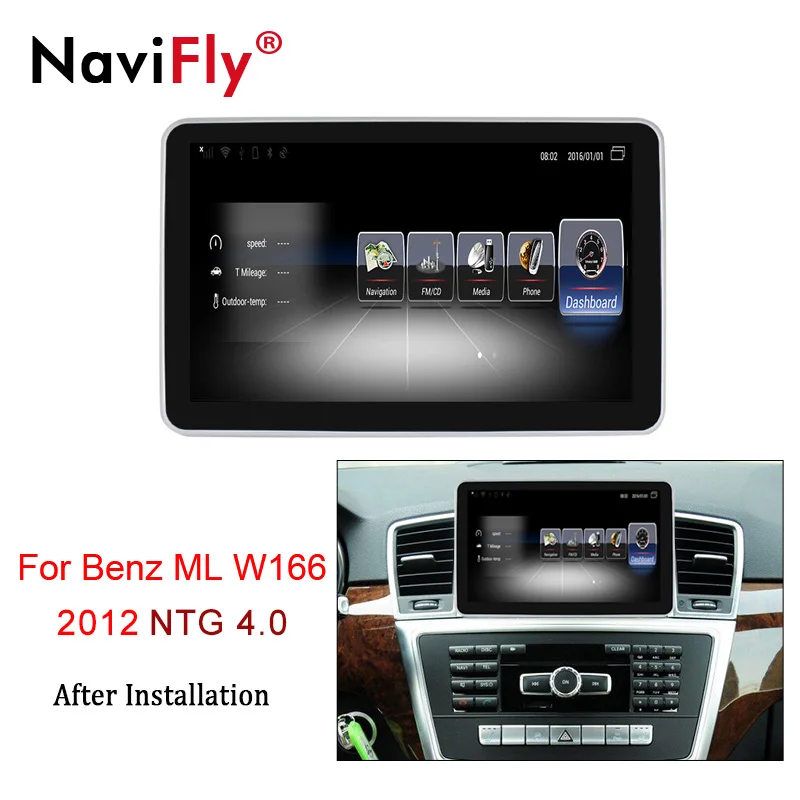 2012 NTG4.0 NaviFly 3G ram 32G rom 4G LTE автомобильный аудио gps радио плеер для Benz ML W166 2012- с 9 ''full touch - Цвет: 2012 NTG4.0