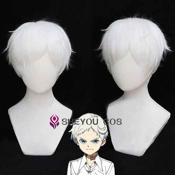 Norman wig Костюм для косплея «The progressed Neverland», аниме «Yakusoku no Neverland», «Эмма Норман Рей», карнавальный костюм для женщин и мужчин, школьная форма - Цвет: Norman wig