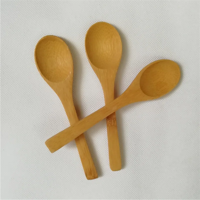 50 шт деревянные бамбуковые ложки медовые ложки Детские Ложки мини-ложки