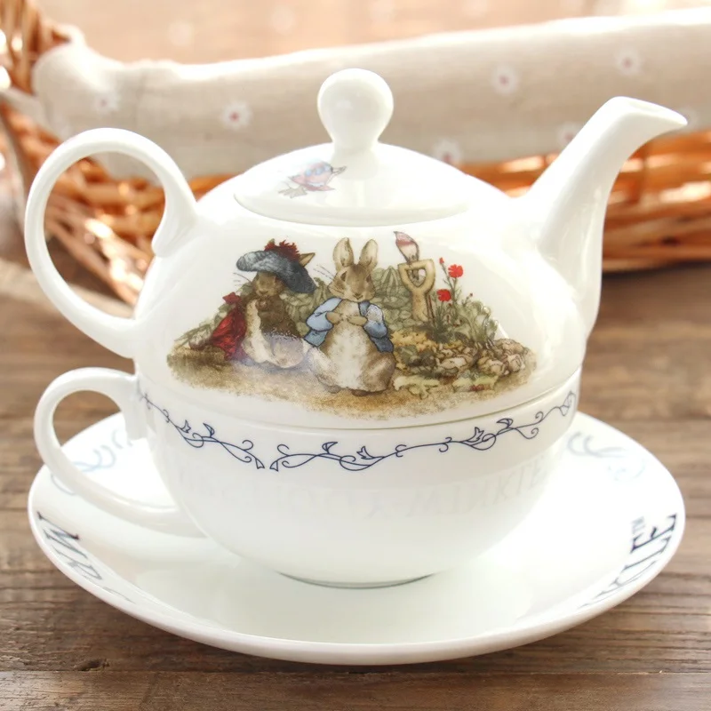 Композитный котелок английская костяная фарфоровая кофейная чашка посуда набор