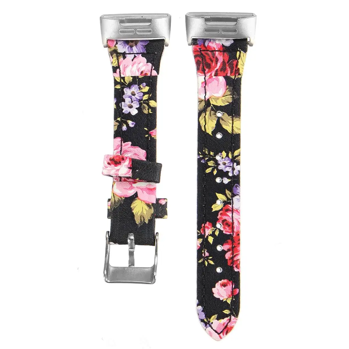 Black Pink Geniue кожаные Смарт-часы ремешок 9 цветов для Fitbit Charge 3 наручные B и фитнес-ремешок для трекера смарт-браслет аксессуары - Цвет: Black Pink
