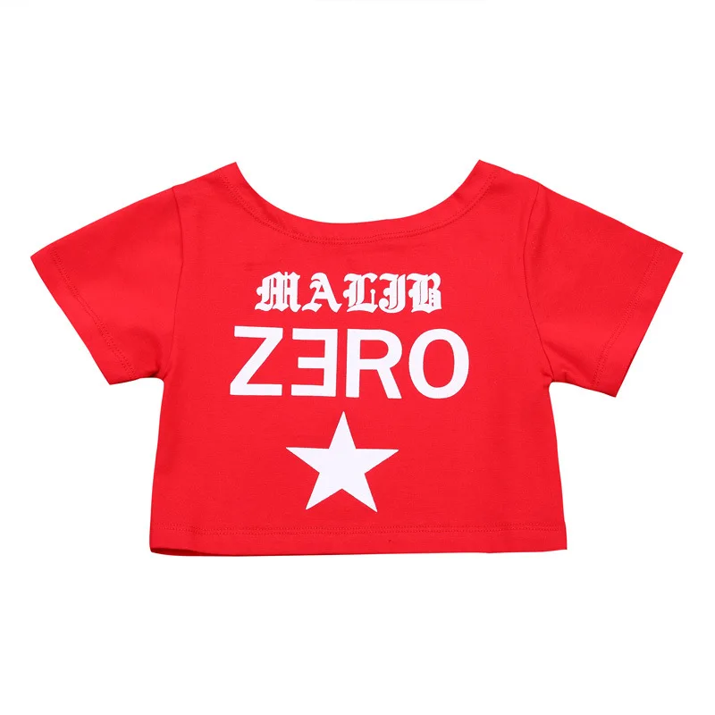 Детская Хлопковая футболка топ повседневные шорты одежда в стиле хип-хоп для