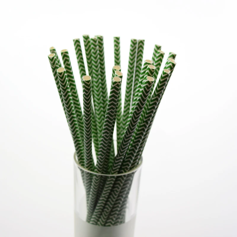 25 шт./лот маленькие волнистые бумажные соломинки для дня рождения свадьбы
