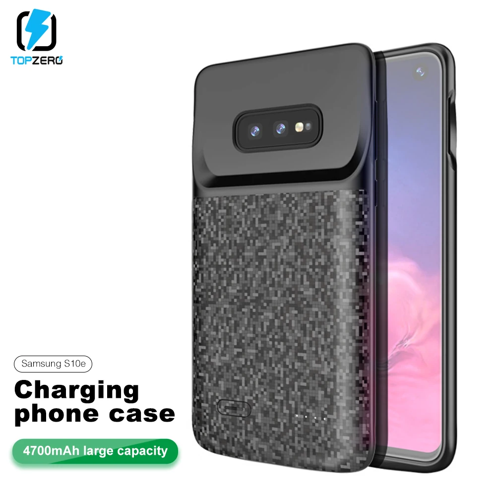 Чехол для зарядного устройства TOPZERO 5000 мАч samsung Galaxy S10 S10E Plus мягкий чехол быстрой