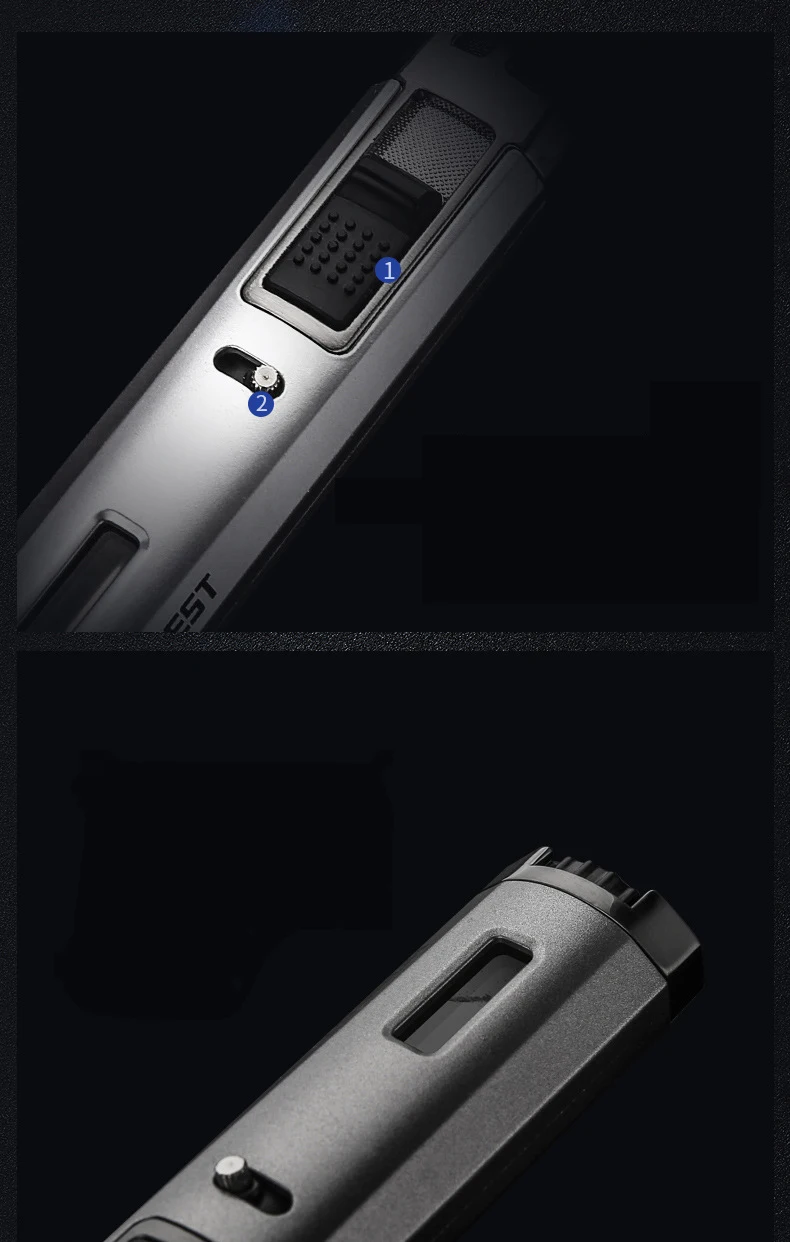 HONEST Metal & plastic 2 Turbine jet torch бутан Газовая многоразовая зажигалка ветрозащитный