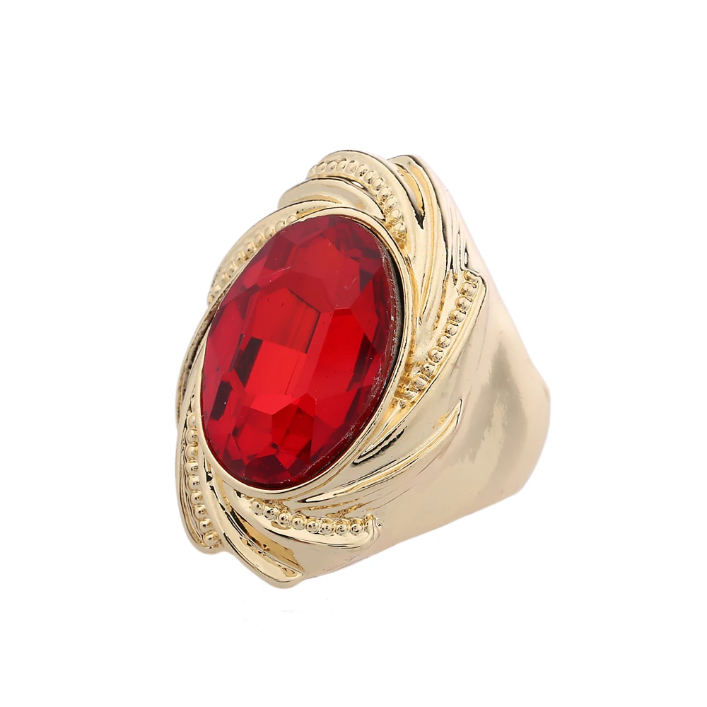 Новинка модное серебряное кольцо ювелирные изделия Ретро Большое стекло с