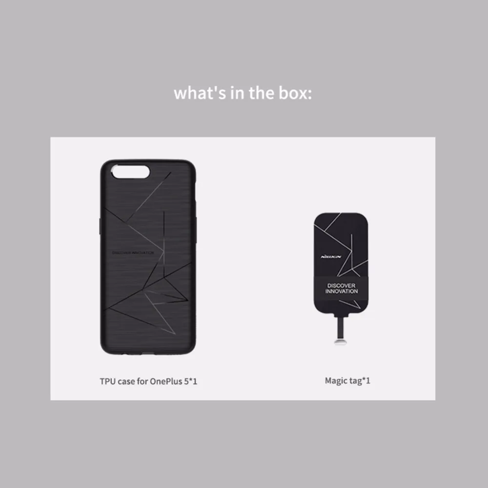 Nillkin Oneplus 5 Qi Wireless Charging Receiver Case For One plus A5000 Back Cover Compatible Magnetic Phone Holder oneplus | Мобильные