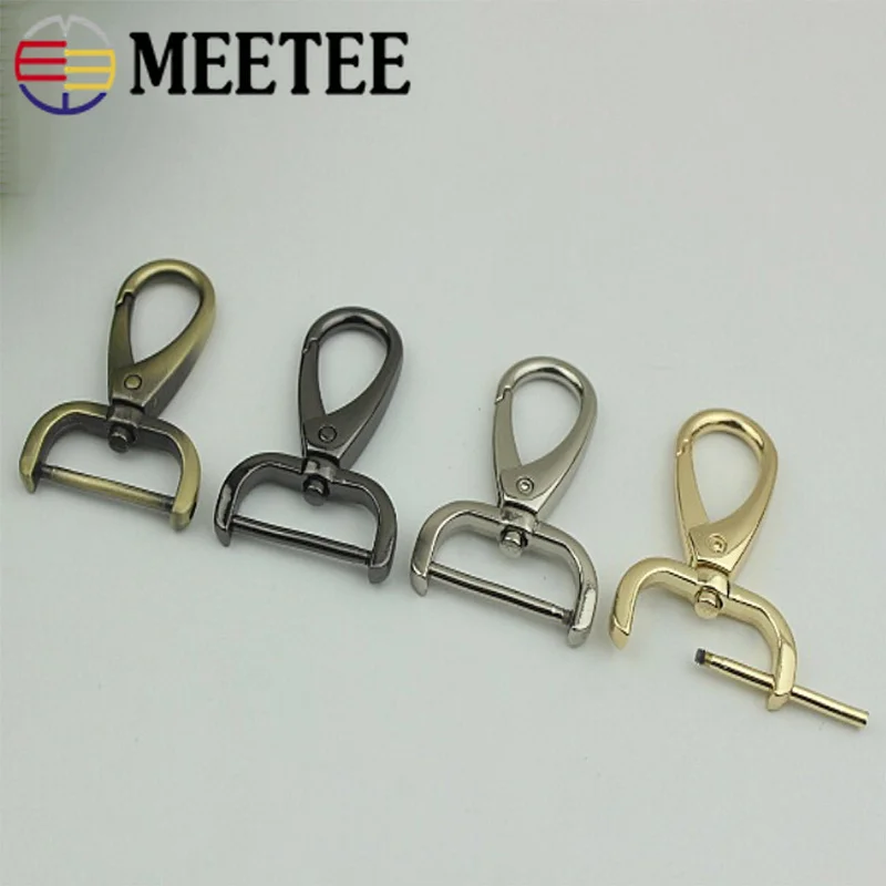 Meetee 1 шт. Поворотные крючки для канделябров из нержавеющей стали, Брелоки для ключей, кольца для ключей, прочные, на открытом воздухе, пряжки для цепей, поделки своими руками