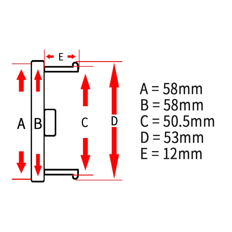 KOM 58 мм колпачки центра колеса Авто центр Тапа без знака пустой значок эмблема
