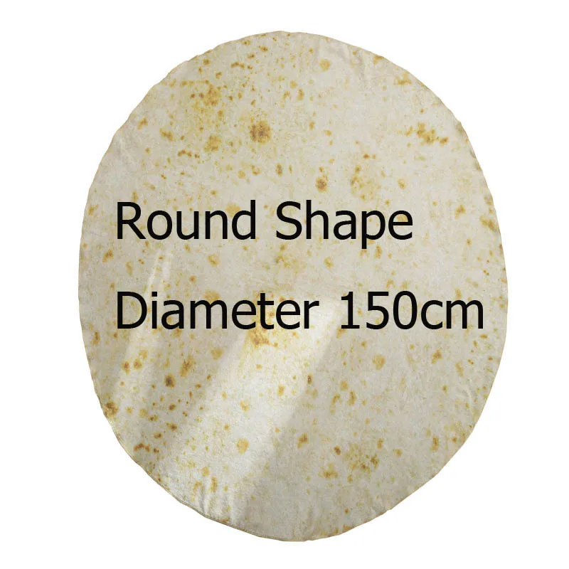 Round Diamter 150cm Мягкое фланелевое одеяло-тортилья, буррито, одеяло s для кровати, дивана, путешествий, офиса, круглая Прямоугольная форма, забавное одеяло, s подарок - Цвет: Round Diamter 150cm