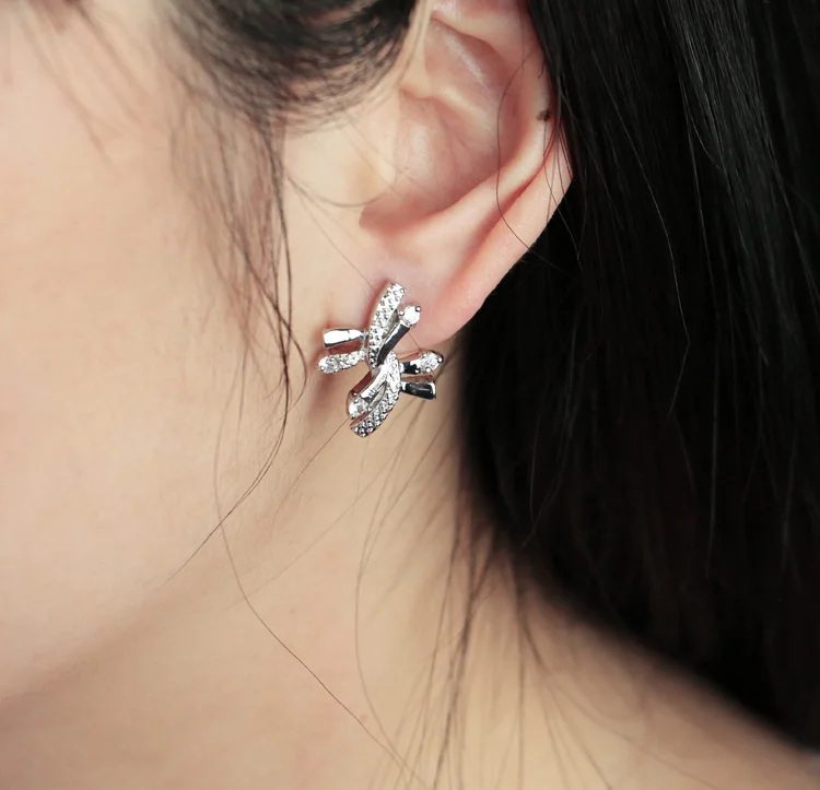 Женские серьги гвоздики из серебра 925 пробы в простом стиле|silver ear studs|ear studssolid silver