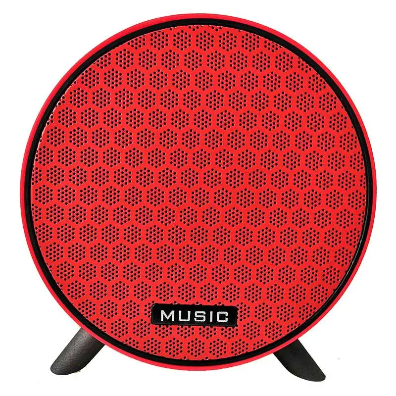 Red Мини Bluetooth динамик портативный беспроводной динамик звуковая система стерео музыка объемный сабвуфер Поддержка TF карта AUX USB для телефона - Цвет: Red