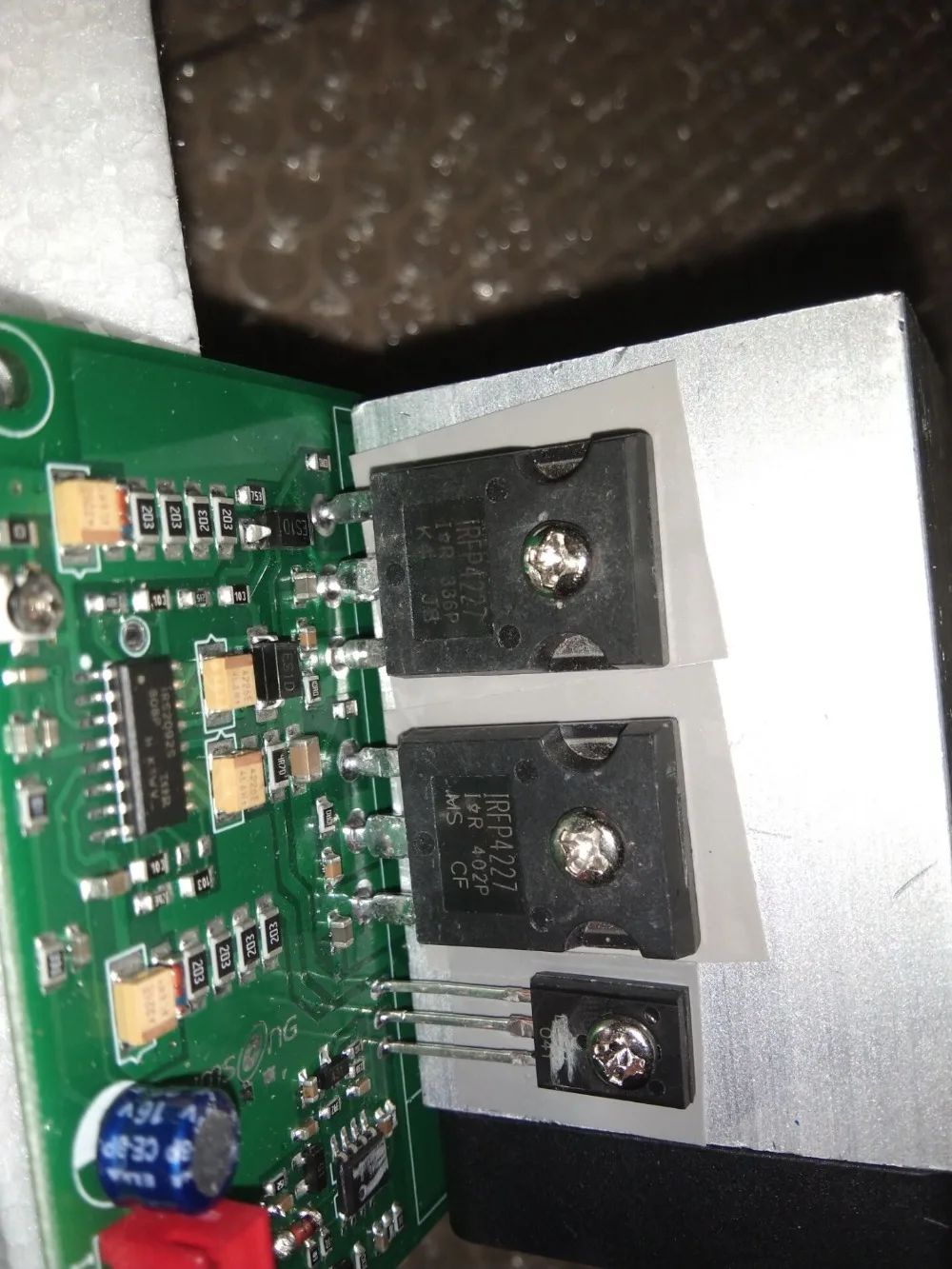IRFP4227 + IRS2092S Hi Fi Fever 1000 Вт моно сценический сабвуфер цифровая плата усилителя|amplifier