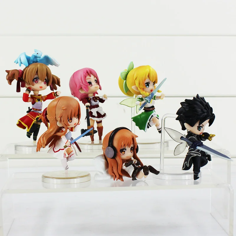 6 шт./лот см обувь для вечеринки в Стиле косплей Sword Art Online танцев стиле Феи Kirito Asuna