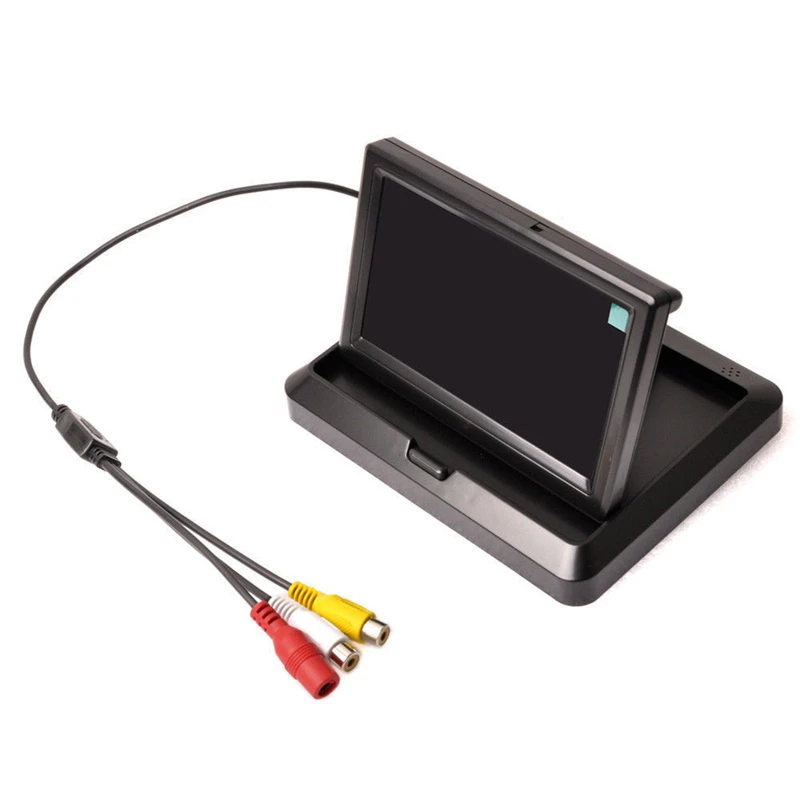 YuanTing 5 дюймов TFT-lcd Складной автомобильный СВЕТОДИОДНЫЙ монитор на приборной панели автомобиля для заднего вида парковки домашнего видеонаблюдения Универсальный Автомобильный экран 800*480