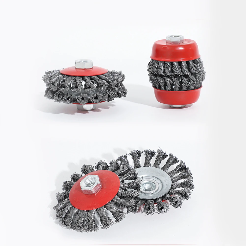 4 шт. Deburring M14 проволочная полировка манжета колеса набор кистей комбинированный