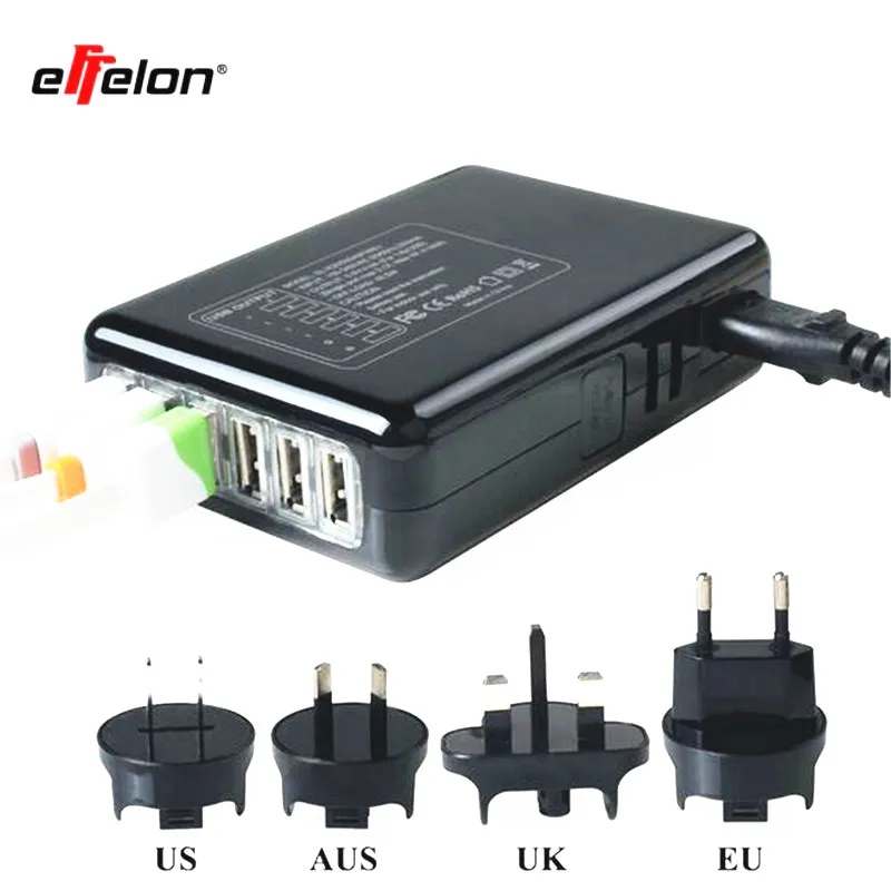 Effelon 5V 4A 6 USB адаптер для зарядного устройства путешествий электрическая