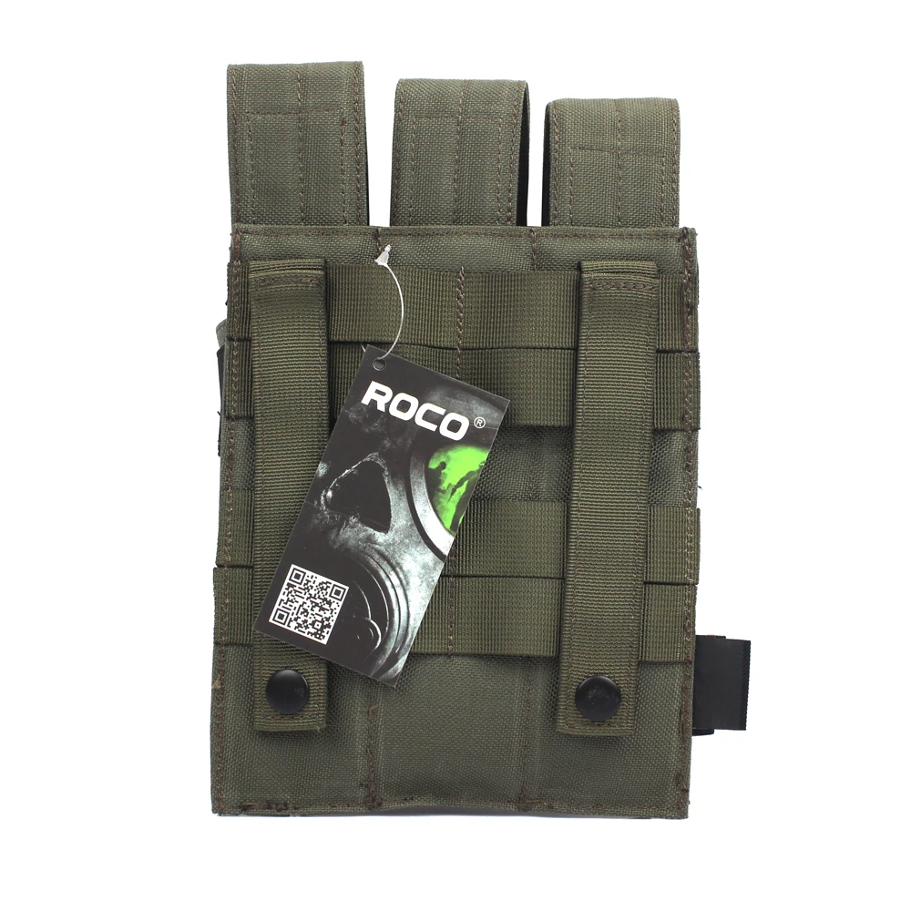 TTGTACTICAL Molle тактический, тройной Пистолет подсумок для KRISS MP7 журнал военный Molle тройной подсумок