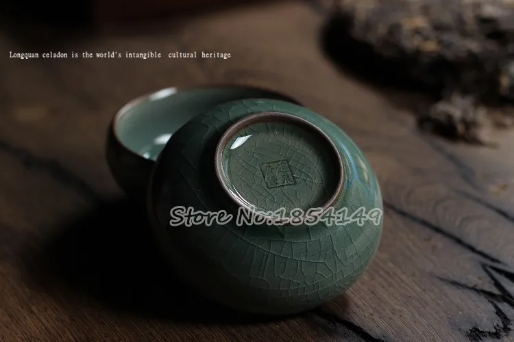 Китайский Longquan Celadon фарфоровая чайная чашка чайное блюдце чаша для чая Золотая Рыба 60 мл китайский чайный горшок Celadon посуда для напитков чайные чашки