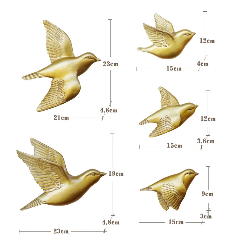 Стереоскопическая стена действует роль ofing Имитационные птицы украшения стен