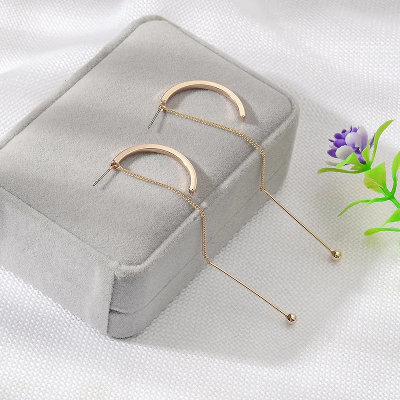 Корейский сексуальный супер иммортный темперамент изогнутые украшения для ушей