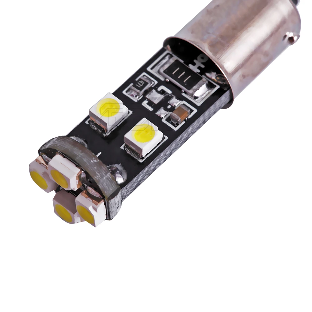 Бесплатная доставка Оптовая продажа 10 шт. BA9S led smd canbus W5W 194 t10 ba9s 8SMD 1210 без ошибок