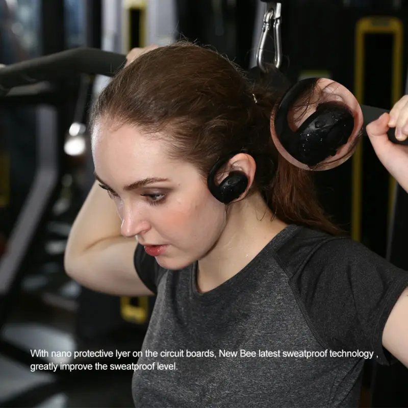 Bluetooth гарнитура с шагомером беспроводная Спортивная микрофоном Hi Fi|Наушники и