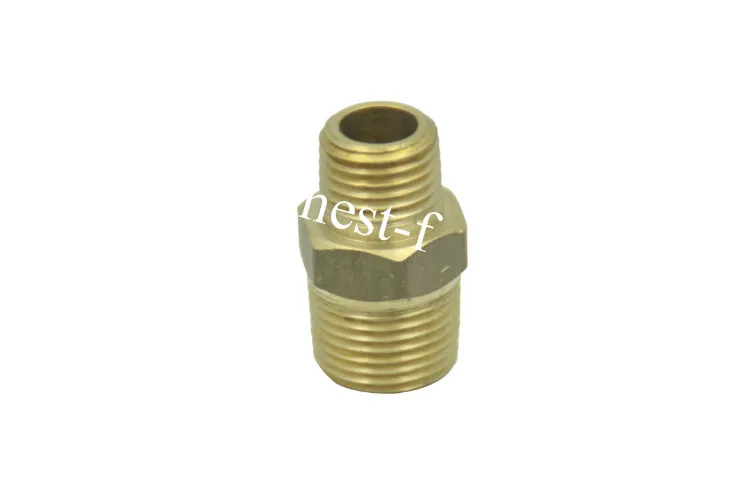 

Lead Free Brass Pipe Hex Reducing Nipple Fitting 3/8" x 1/4" Male NPT Air Fuel Water