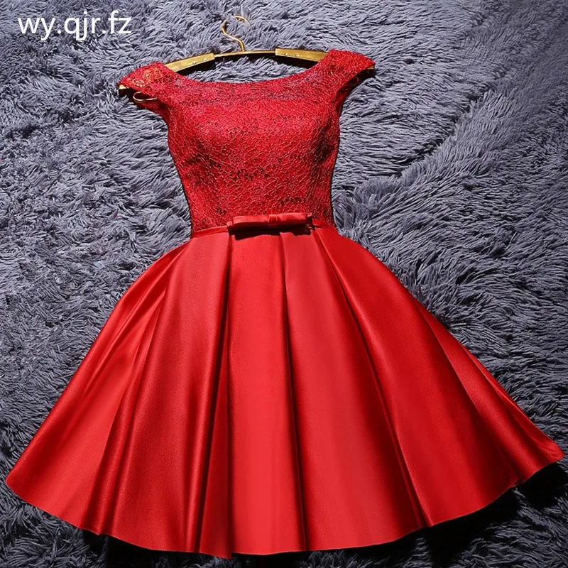 HJZY 70H # со шнуровкой Красные туфли подружки невесты платья размера плюс 2019