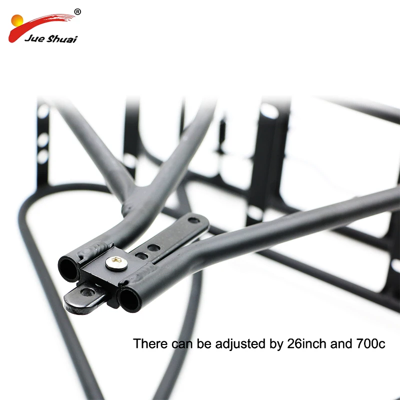 

Bike Accessories Black 26inch 700C 28inch Luggage Rack Double Layer Bicycle Battery Rear Carrier Adjustable Heavy Duty Hanger