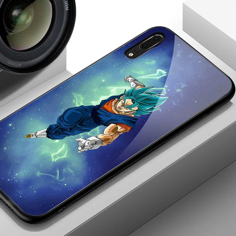 Для huawei P20 Lite чехол Dragon Ball Супер Saiyan чехол из закаленного стекла для huawei mate 9 10 Pro P10 P20 P30 Honor 10 Play Note 10 - Цвет: 02203