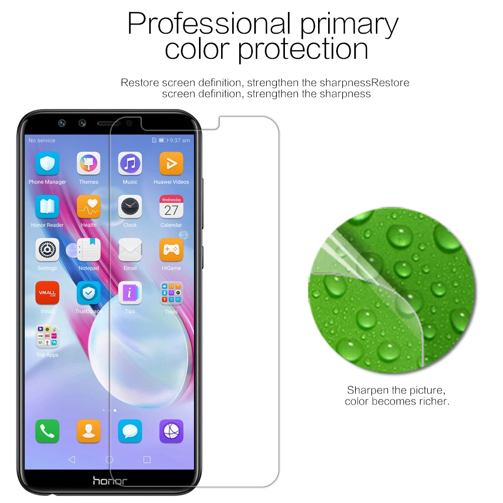 Huawei Honor 9 Lite Защитная пленка Nillkin прозрачная/Матовая Мягкая Пластиковая пленка для huawei Honor 9 Lite не стекло 5,15 дюйма
