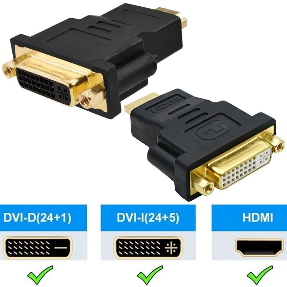 HDMI к DVI аудио кабель конвертер 24 + 5 Женский Мужской двунаправленный адаптер 1080P