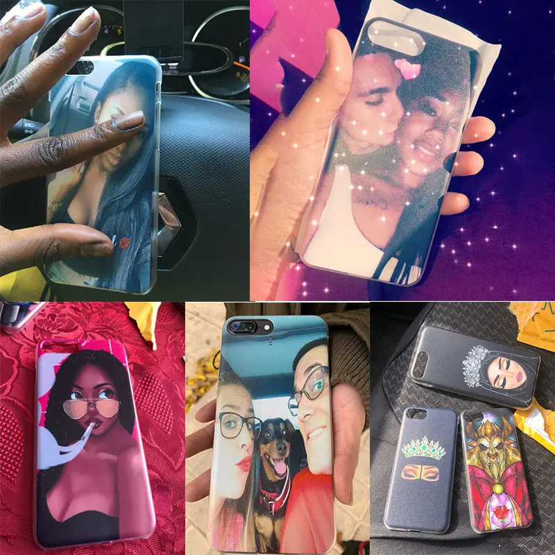 custom diy phone case for iphone 11 pro max 7 8 11 xs max xr x se 2020 5 6 7 8 plus cases picture photo name transparent cover free global shipping
