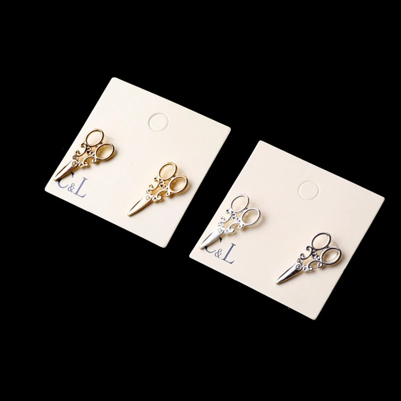 

1 pair of 2018 New Jewelry Fashion Personality Small Scissors Zinc Alloy Earrings