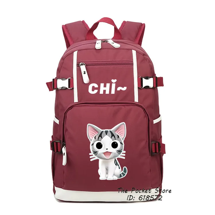 11 Женский рюкзак Kawaii Cat, милый домашний рюкзак Chi's, тканевый школьный рюкзак Chi Cat, розовый рюкзак для путешествий - Цвет: 11