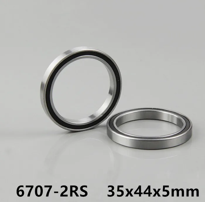 20pcs/lot  6707-2RS  35x44x5 Double rubber sealed  thin wall deep groove ball bearings 6707RS 6707 2RS  35*44*5 mm