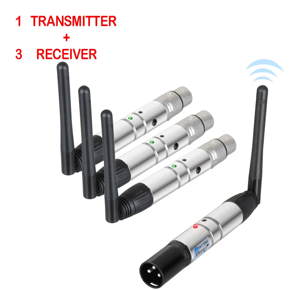 Donner DMX 512 беспроводной передатчик приемник 2,4G ISM сценический светильник контроллер расстояние 400 м для Dfi DJ диско-бар светильник ing US Plug