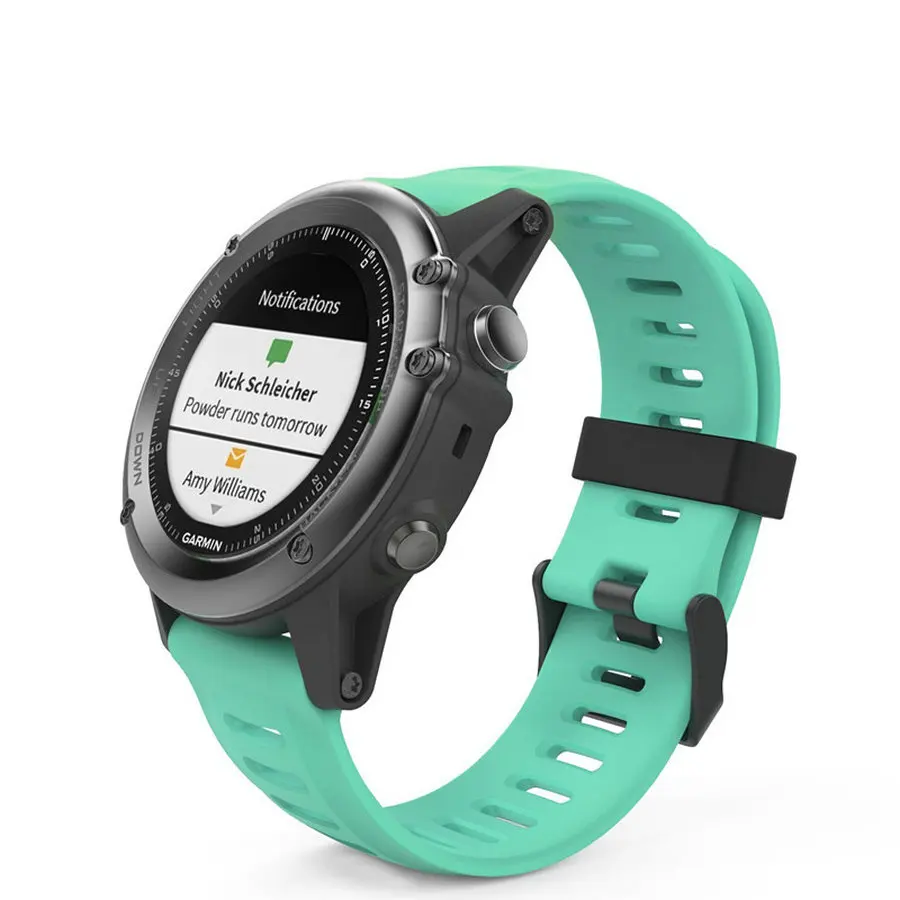 14 цветов мягкий силиконовый сменный ремешок для часов Garmin Fenix 3/Fenix 3 HR/Fenix 5X Смарт-часы 26 мм ремешок для часов